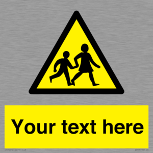 Custom Warning children Sign